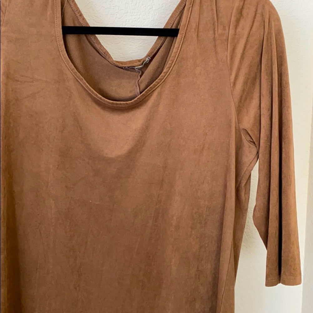 Suede tan Indian like dress